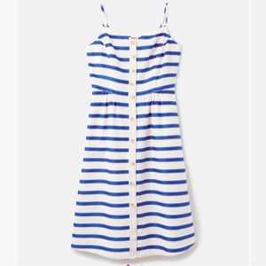 New! Joules blue and white striped beach/summer dress (size 6) NWOT